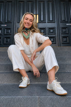 Dark Hampton - DH x Jackie Green The Fabulous Petite Silk Scarf, Blush/Olive
