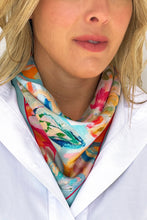 Dark Hampton x Carrie Broomhall - Finn Petite Silk Scarf, Blue Multi