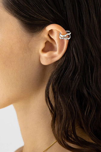 Flash Jewellery - Swirl Ear Cuff Set, Sterling Silver