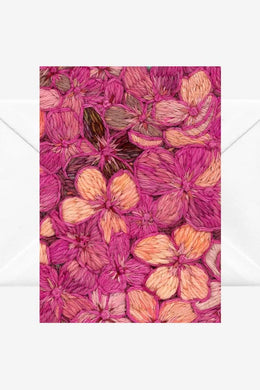 Fleur Woods - Greeting Card, Garden Wanderings Hydrangea