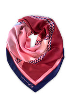 Dark Hampton - The Forbes Cashmere Modal Scarf, Navy Blue Pink