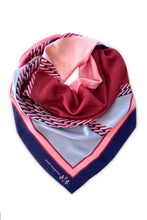 Dark Hampton - The Forbes Cashmere Modal Scarf, Navy Blue Pink