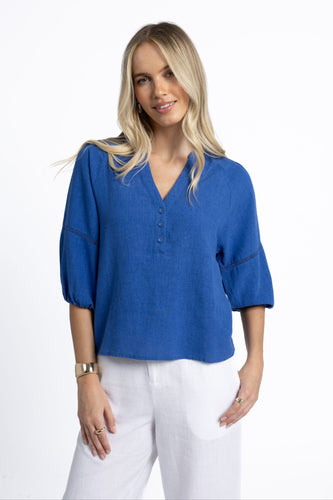 Humidity - Nixie Blouse, Royal Blue