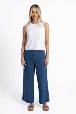 Humidity - Fleetwood Linen Pant, Ocean Blue