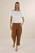 Humidity - Huxe Linen Pant, Tobacco
