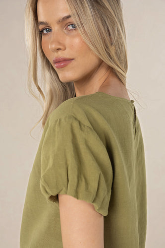 Humidity - Marise Top, Olive