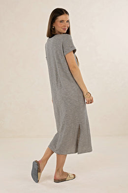 Humidity - Profile Stripe Dress, Midnight