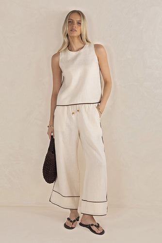 Humidity - Lugano Pant, Cream/Choc