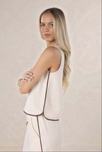 Humidity - Lugano Top, Cream/Choc