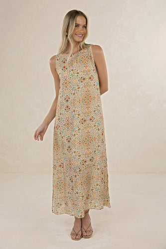 Humidity - Mari Maxi Dress, Turkish Delight Almond