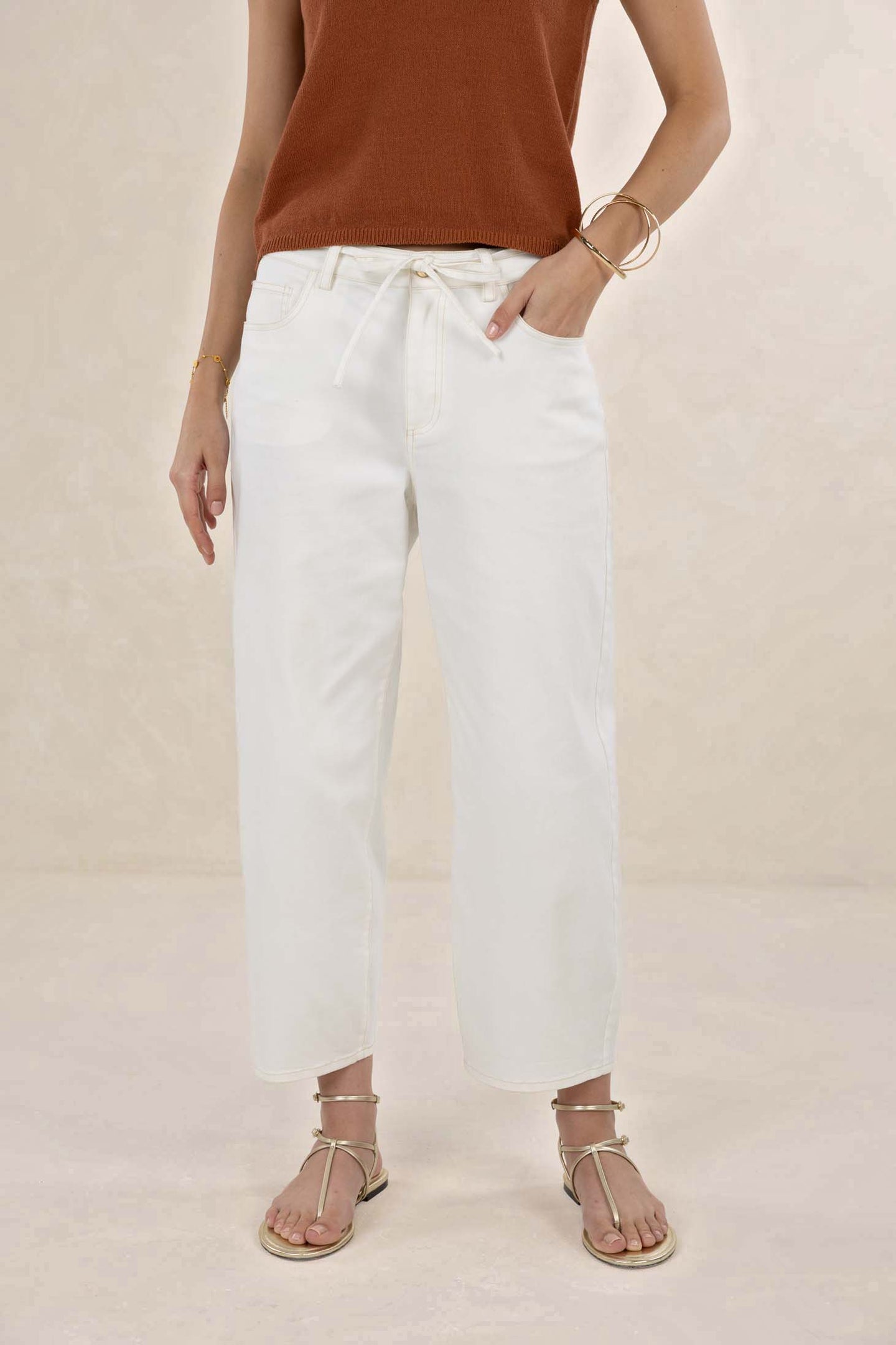 Humidity - Ivy Barrel Jean, Ivory