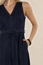 Humidity - Ivy Denim Midi Dress, Dark Blue