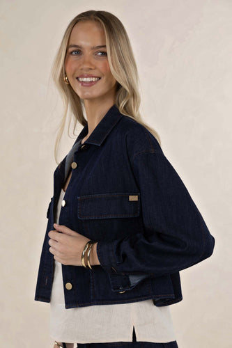 Humidity - Ivy Denim Jacket, Dark Blue