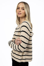 Humidity - Sorrento Stripe Jumper, Stone / Black