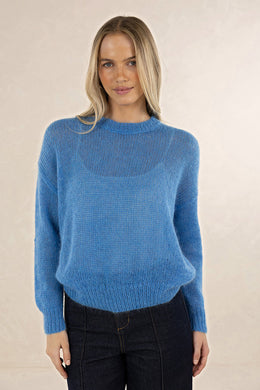 Humidity - Emmy Mohair Jumper, Cobalt Blue