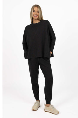 Humidity - Grande Sweater, Charcoal
