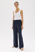 Assembly Label - Heather Silk Blend Pant, Navy