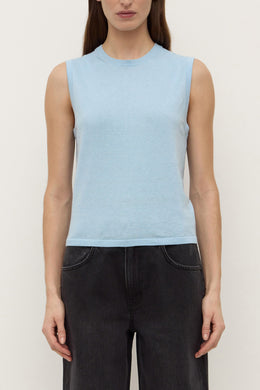 Assembly Label - Helena Cotton Cashmere Vest, Salt