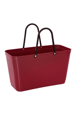 Hinza - Large Eco Plastic Hinza Tote, Maroon