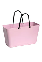 Hinza - Large Hinza Green Plastic Tote, Dusty Pink