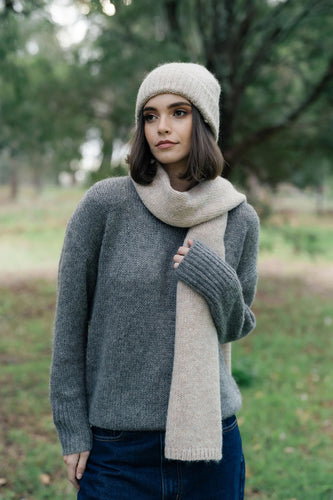 Humidity - Fortune Scarf, Hazelnut