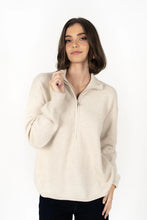 Humidity - Knox Zip Sweater, Almond