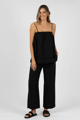 Humidity - Fleetwood Linen Pant, Black