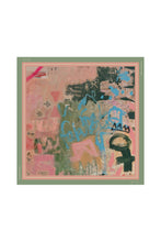 Dark Hampton - DH x Jackie Green The Fabulous Petite Silk Scarf, Blush/Olive