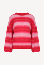 Ruby - Josie Sweater, Pink and Red Stripe