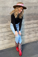 Dark Hampton x Kaylee Bell, Petite Silk Scarf, Cowboy Up Pink