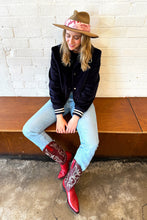 Dark Hampton x Kaylee Bell, Petite Silk Scarf, Cowboy Up Pink