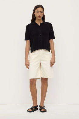 Assembly Label - Kismet Knit Short Sleeve Shirt, Black