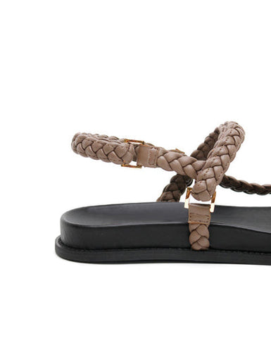 La Tribe - Elke Braided Sandal, Mocha