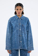 Ena Pelly - Lisa Denim Shirt, Blue Mixed Animal