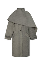 Commonplace - Lady Gingham Trench, Black White