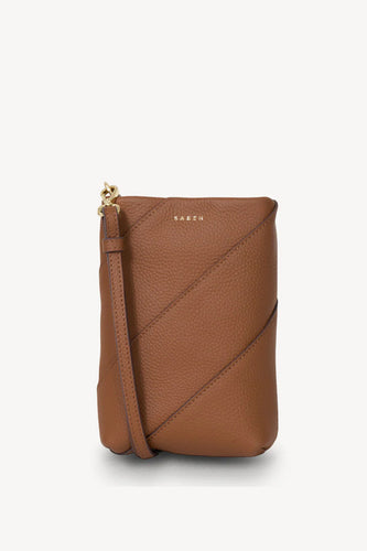 Saben - Maggie Crossbody Bag, Tan Bias