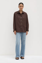 Assembly Label - Marigold Poplin LS Shirt, Ganache