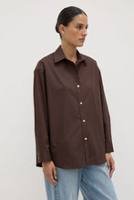 Assembly Label - Marigold Poplin LS Shirt, Ganache