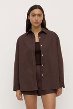 Assembly Label - Marigold Poplin LS Shirt, Ganache