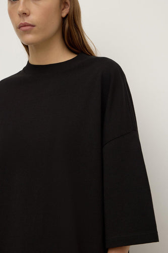 Assembly Label - Max Cotton Oversized Tee, Black