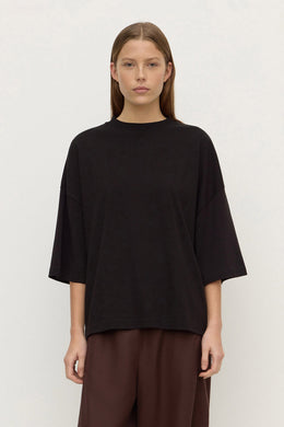 Assembly Label - Max Cotton Oversized Tee, Black