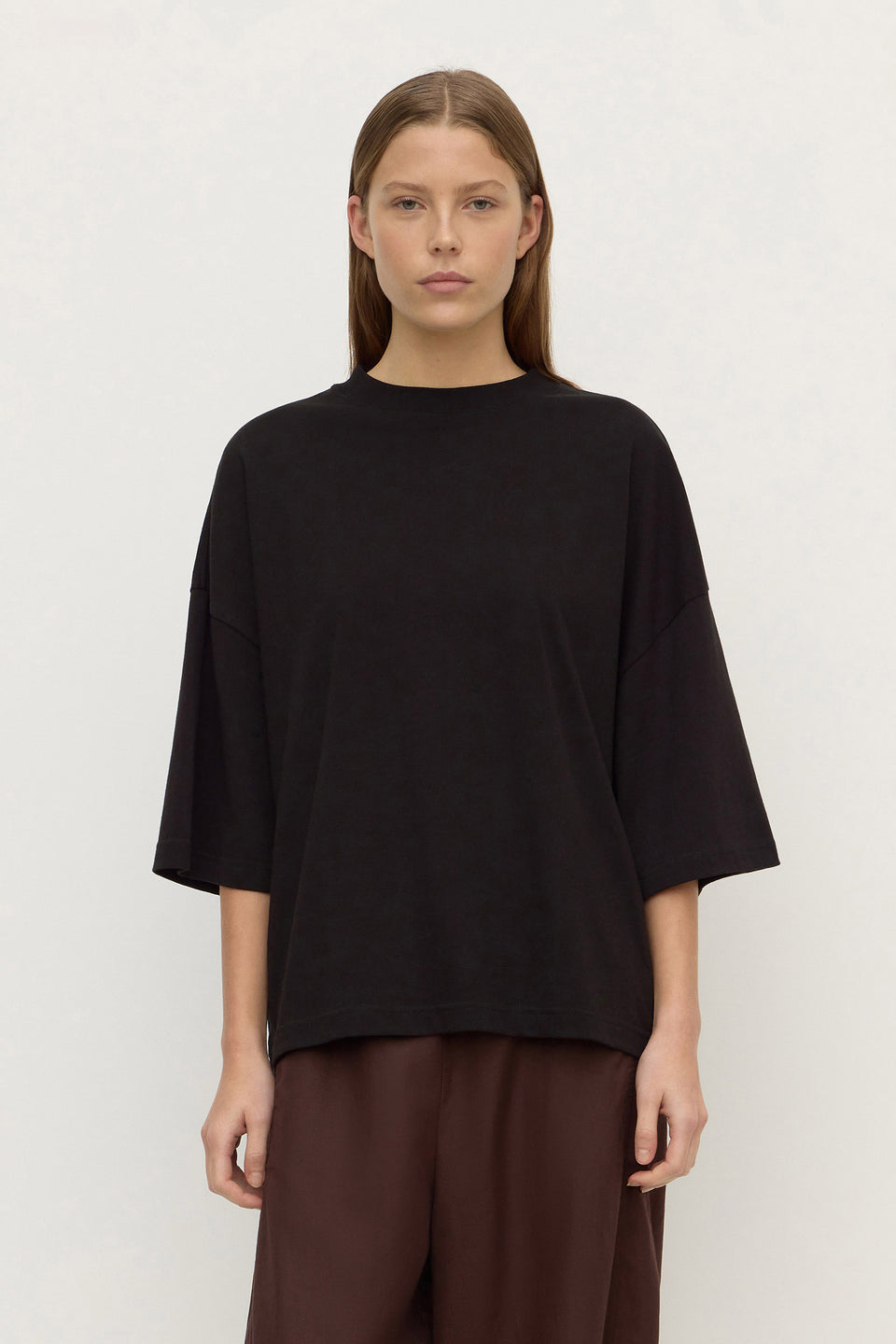 Assembly Label - Max Cotton Oversized Tee, Black