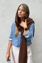 Dark Hampton - The McCance Wool Scarf, Chocolate
