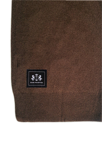 Dark Hampton - The McCance Wool Scarf, Chocolate