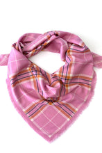 Dark Hampton - The McRae Wool Silk Scarf, Pink Brown