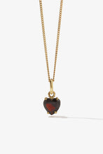 Meadowlark - Heart Jewel Necklace, 23k Gold Plated