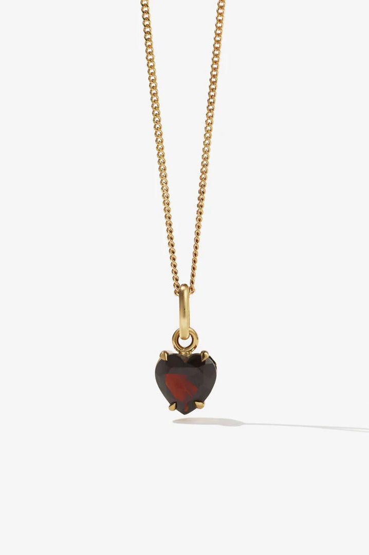 Meadowlark - Heart Jewel Necklace, 23k Gold Plated