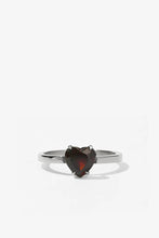 Meadowlark - Heart Jewel Ring, Thai Garnet/ Sterling Silver