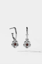 Meadowlark - Posie Signature Hoops, Sterling Silver & African Garnet