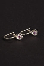 Meadowlark - Posie Signature Hoops, Sterling Silver & African Garnet